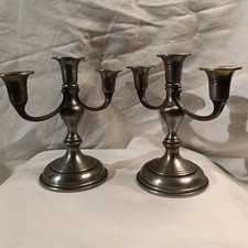 Paire De Chandelier A Trois
