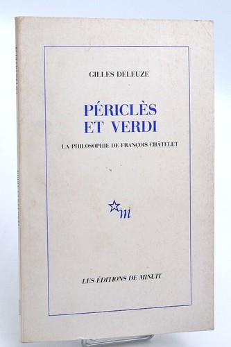 Gilles deleuze pericles - deleuze, et