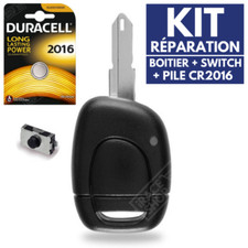 KIT de Réparation Coque pour Télécommande Plip Clé RENAULT Scenic Twingo Clio 2