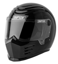 Simpson Outlaw Bandit "GLOSS BLACK" Motorcycle Helmet - Snell Rated - All Sizes