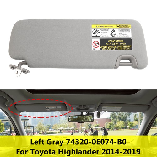 Left sun visor vanity - w/vanity, light