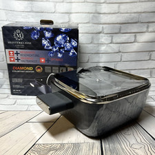 Casserole Dish Square Induction  Nonstick Saucepan & glass Lid 2.8 L Stock Pots