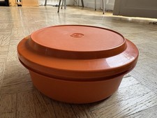 Tupperware Vintage Boîte Orange foncé 