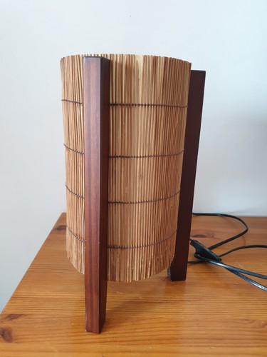 Lampe poser bois bambou - poser,