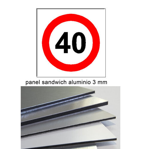 Limite vitesse panneau - limite, de