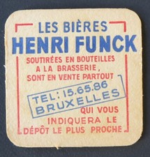 Underbock BEERS HENRI FUNCK LUXEMBOURG BRUSSELS beermat 13