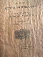 Book 1873 Three Little Republics Saint Martin Andorra Moresnet by Jaybert