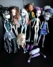 Lot Poupées Monster Higl  Mattel Avec Accessoires 