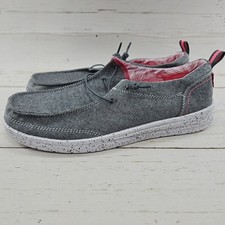 Levi's Newt Chmb Womens 10 Gray Chambray Slip On Shoe Sneaker 52982710G