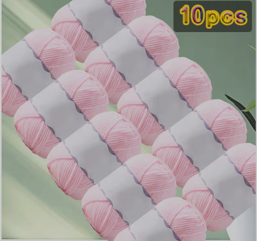 Pelotes coton acrylique - 10,
