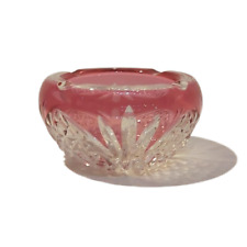 Val St-Lambert Size Crystal Ashtray.