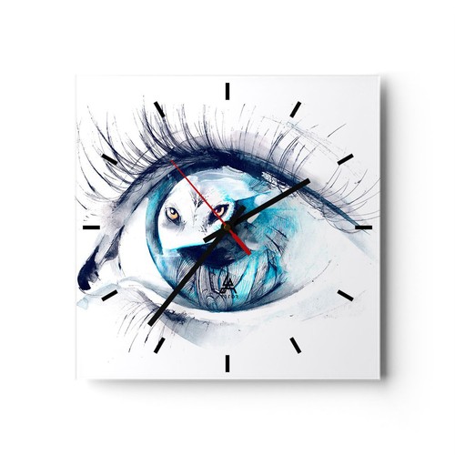 Horloge murale verre - horloge,