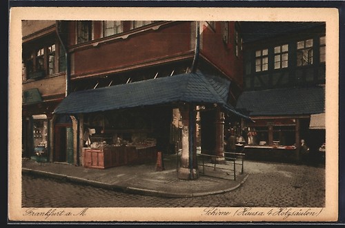Vieux francfort parapluie - vieux, francfort,