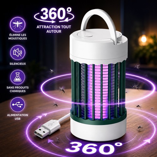 Lampe anti moustique usb - lampe,