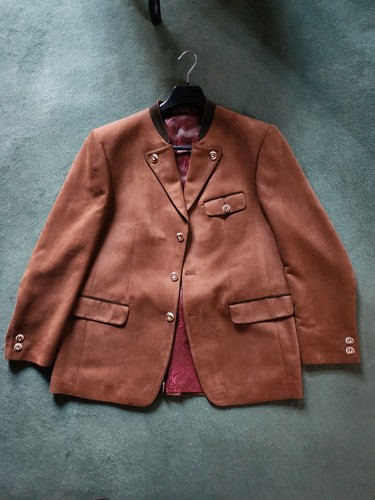 Veste bavaroise daim marron - bavaroise, en