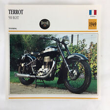 Terrot 500 RGST - 1949 Spec Sheet Info Card 