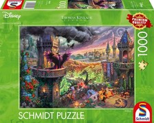 Schmidt Spiele 58029 Thomas Kinkade, Disney, Maléfique Puzzle 1000 Pièces