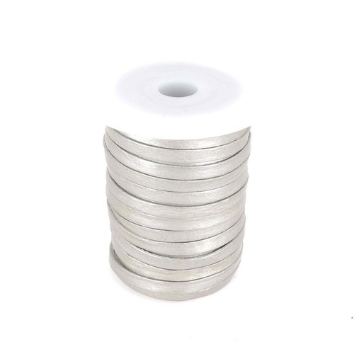 Lacet cuir pigmenté plat - plat,