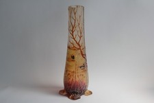 Vase verre émaillé 1900 Art