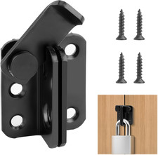 Verrou de Porte Noir Acier
