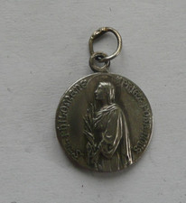 Antique Religious MEDAL Saint Philomena / CURE D'ARS Metal