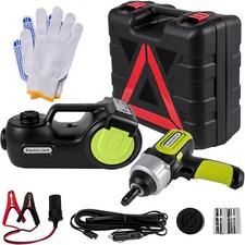 VEVOR Cric Électrique Hydraulique 5T Cric de Levage 155-420mm Voiture+Clé à Choc