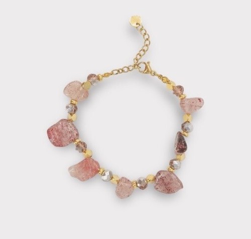 Bracelet quartz fraise - , et