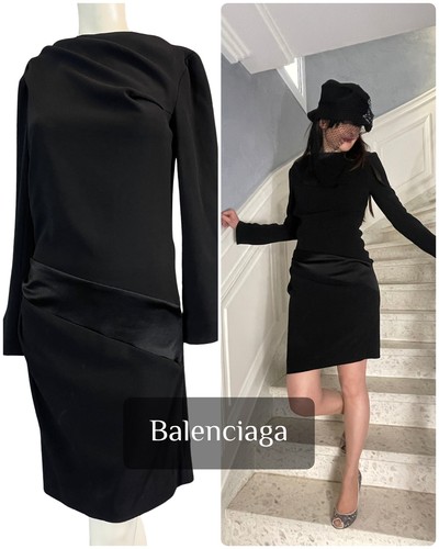 Robe luxe noire - balenciaga, par