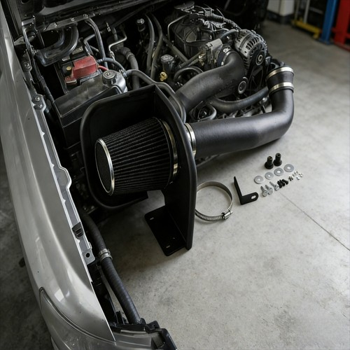 Black cold air intake - black,