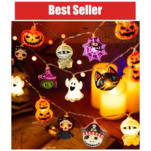 Guirlande lumineuse halloween - guirlande,
