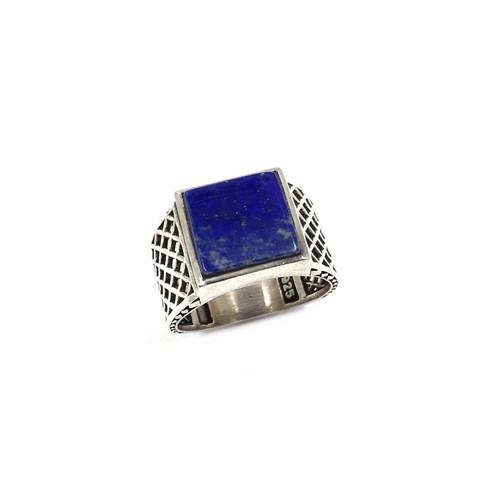 Bague sceau homme argent - bague, en