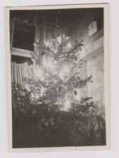 old photo ?️ Christmas tree illuminated balls and candles old interior