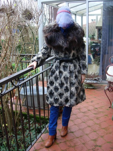 Manteau veritable fourrure - manteau,