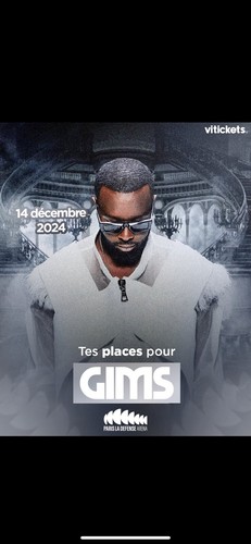 Place billet concert gims - place,
