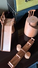 Vintage 1986 MAPLE TOWN Story Doll Furniture Slide Swing Tree 