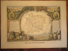 Carte du dépt de LOT ET
