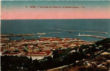 Old postcard Sete - View of the Port and the Breakwater (510666)