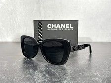 CHANEL 5422 SUNGLASSES BLACK c.501/T8 SQUARE w/GRAY LENS 5422B! SHIPS TODAY!