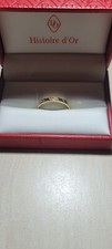 bague femme or 18 carats alliance 750/1000 "eucleia" fantasie "Histoire d'or"