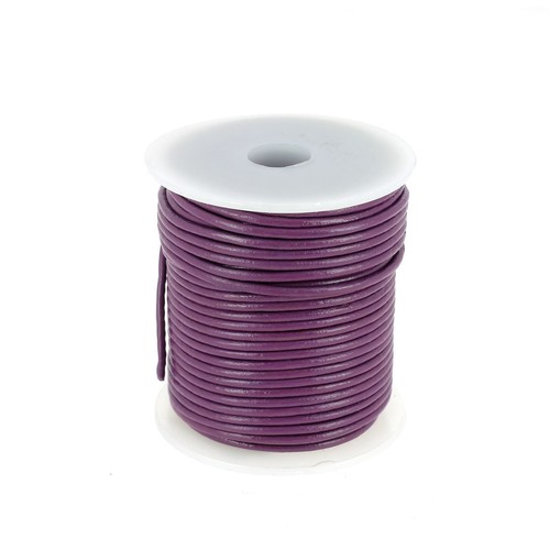 Lacet cuir rond diamètre - en,