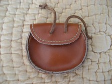 beau Petit SAC en CUIR de 1950