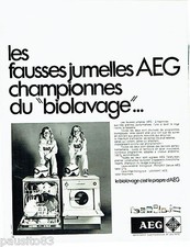 ADVERTISEMENT ADVERTISING 106 1970 AEG Dishwasher Washer