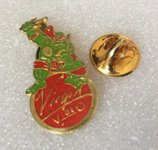 pin's lapel pins vintage ninja turtle virgin video gold