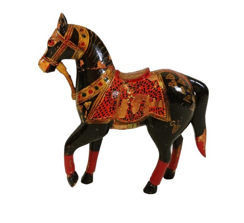 Antique vintage wood horse - vintage,