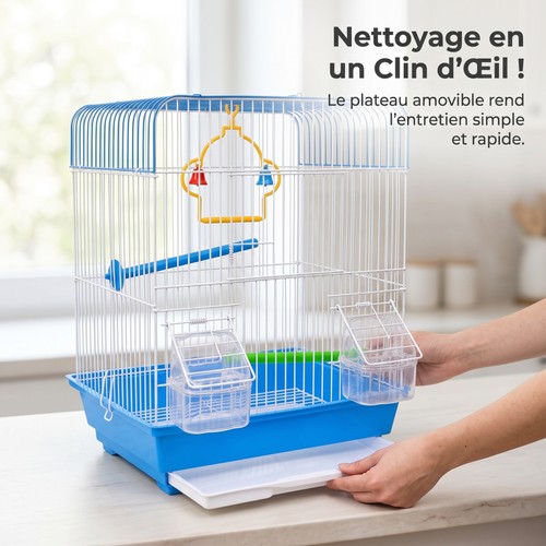 Cage oiseaux métallique - cage,
