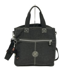 Auth Kipling - Black Nylon Handbag