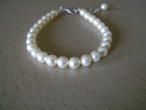 Bracelet couleur ivoire robe - bracelet,