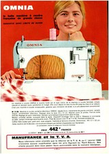 Vintage 1968 Family Omnia Sewing Machine Magazine Issue Advertising