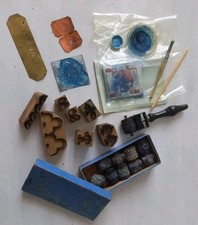 Lot Tampons encreurs Pochoirs