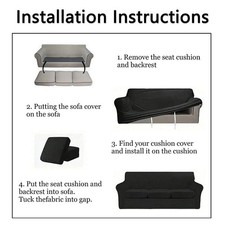 Protection de canapé pour trois sièges avec caractéristiques étanches pour u